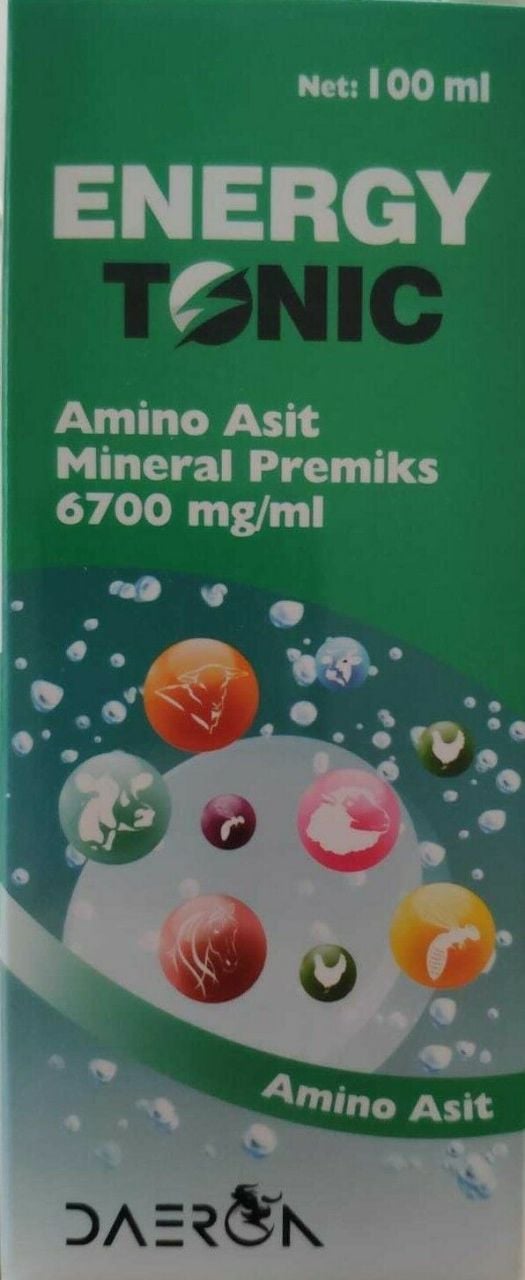 DAERON Energy Tonic 100 ml Multivitamin Tavuk Hindi Koyun Keçi Arı Inek